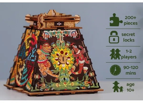 iDventure - Drevený hlavolam Pyramída Slnka