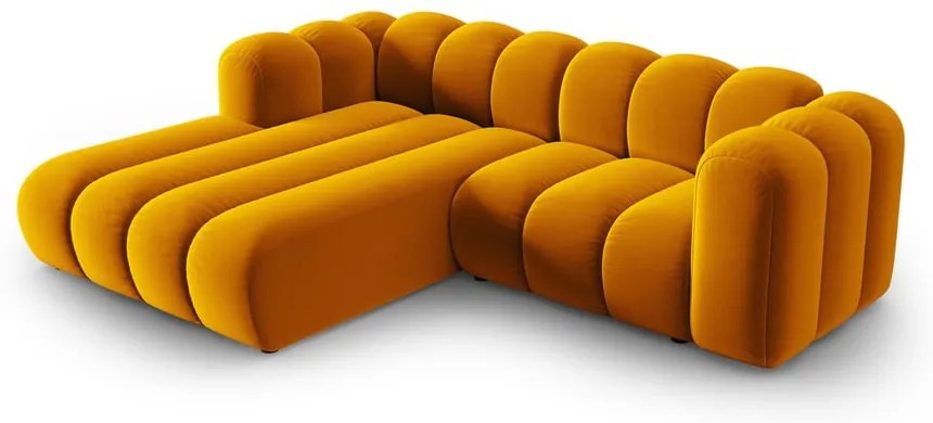 Žltá rohová pohovka (ľavý roh) Lupine – Micadoni Home