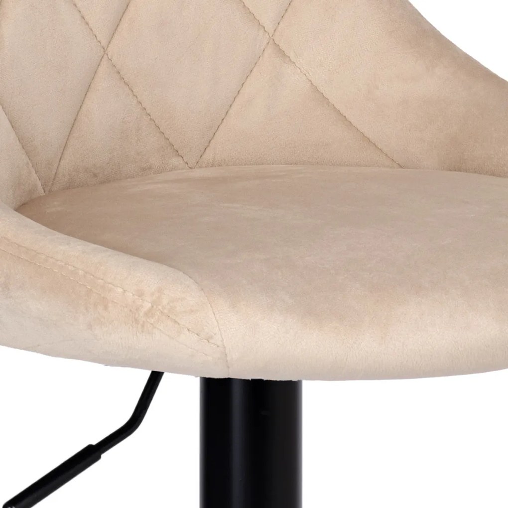 Barová stolička CYDRO čierna béžová