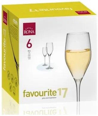RONA FAVOURITE POHÁR NA ŠAMPANSKÉ 170ML SADA 6KS