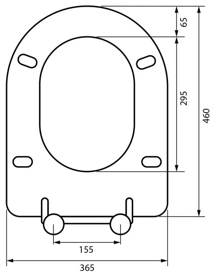 Sapho - WC sedadlo SoftClose sivé