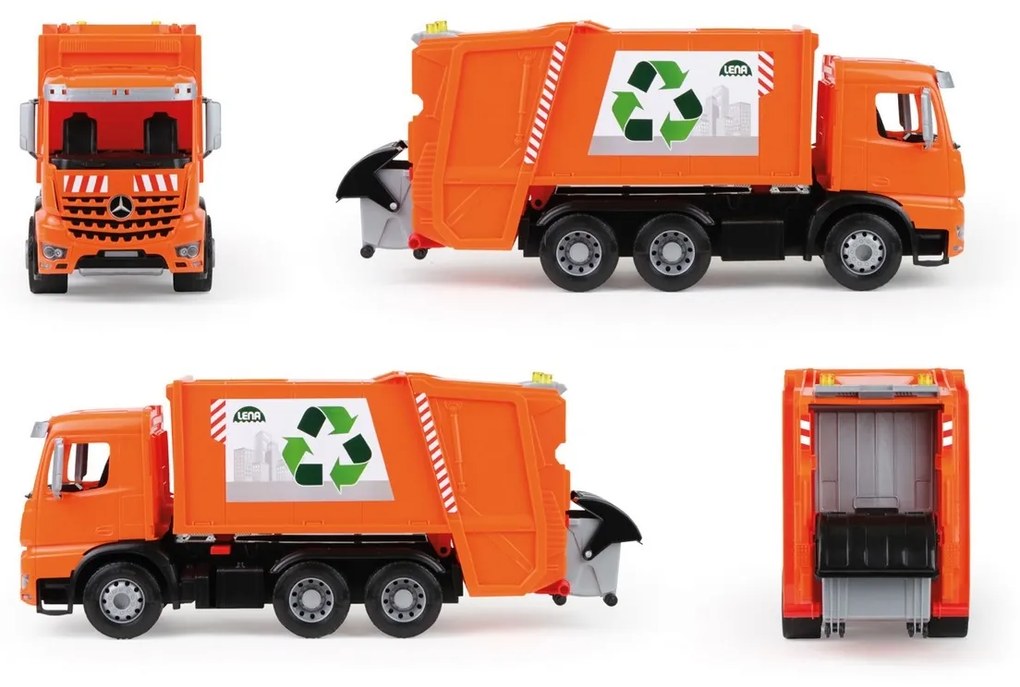 Lena Auto smetiarka plast 53cm Mercedes Arocs v krabici 54x26x20cm 04614