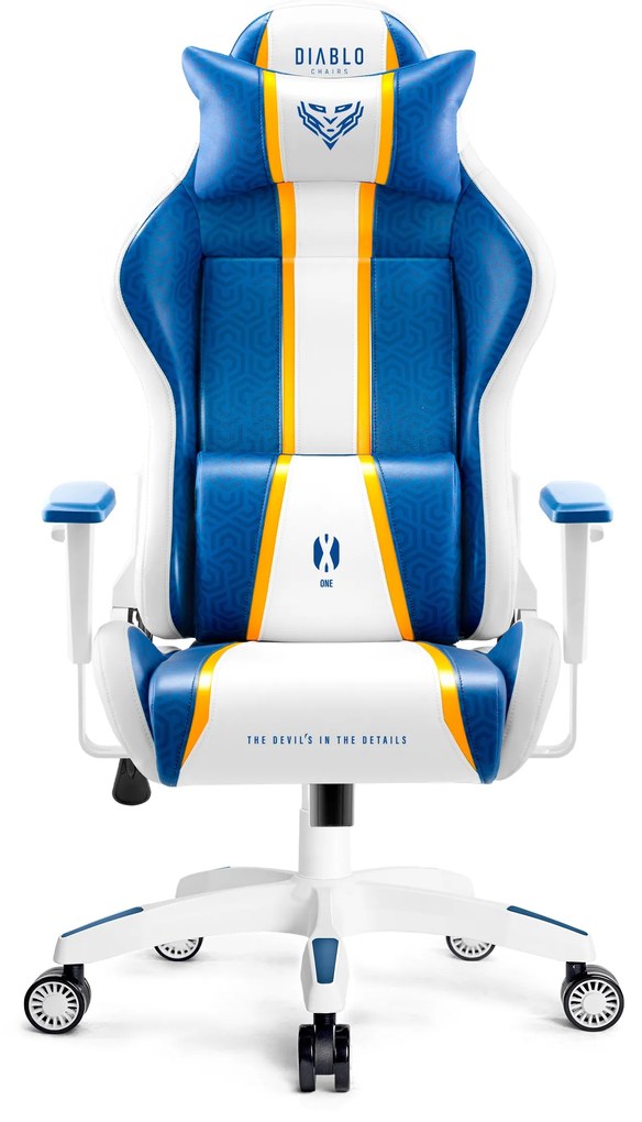 Herné kreslo Diablo X-One 2.0. Normal Size, Aqua Blue/ modrá