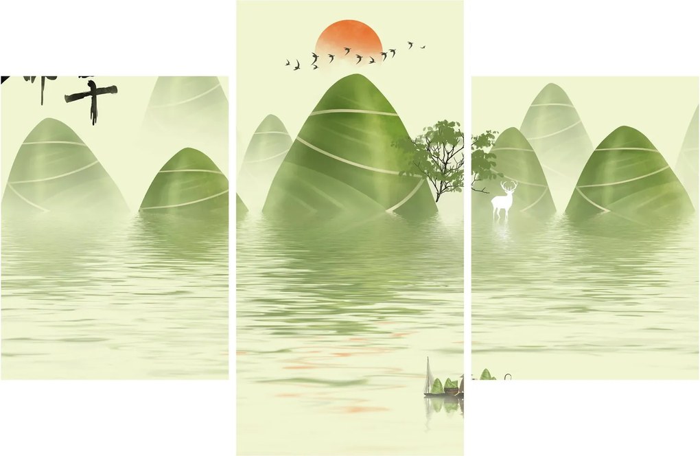 Obraz - Údolie zelených hôr (90x60 cm)