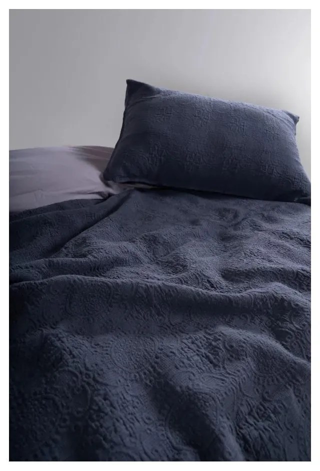 Tmavosivá súprava prikrývky a obliečky na vankúš zo žakára 180x240 cm Jacquard – Mila Home Luxury