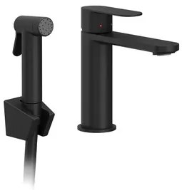 Ravak Chrome II umývadlová batéria s bidetovú spŕškou čierna X070462