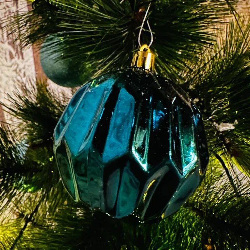 DECOLED Plastové koule, prům. 8 cm, 20x tmavě zelená