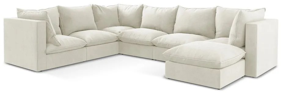 Béžová rohová pohovka (ľavý roh/do tvaru "U") Manao – Makamii