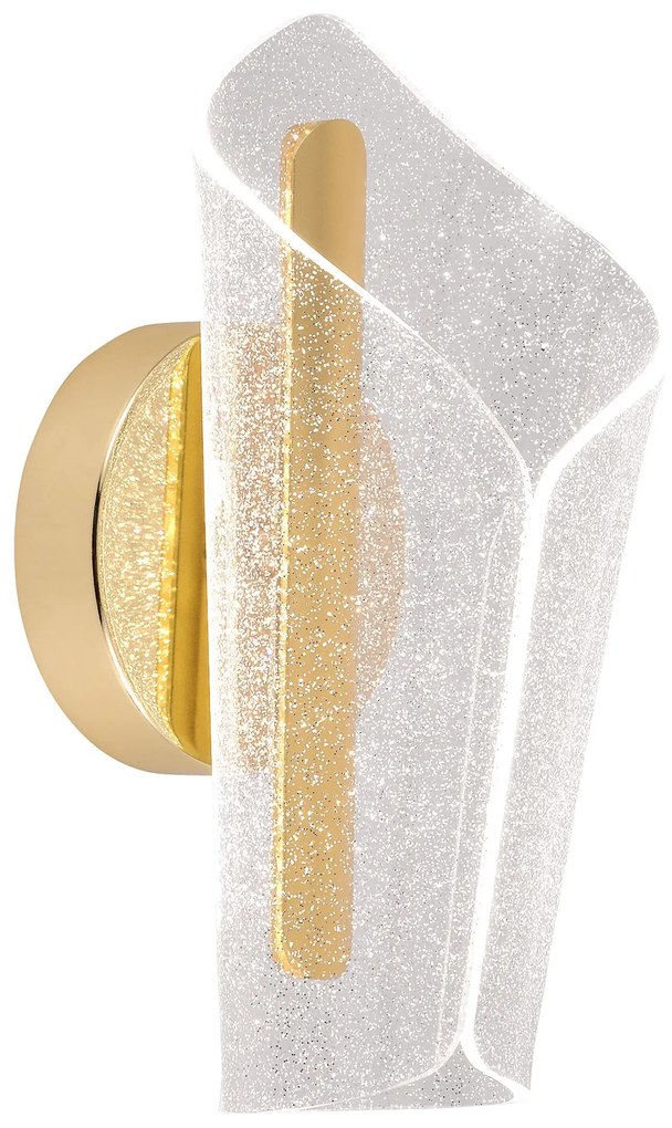 Toolight Toolight, LED nástenné svietidlo, 5W, 4000K, 500lm, G030-W, zlatá, OSW-00692