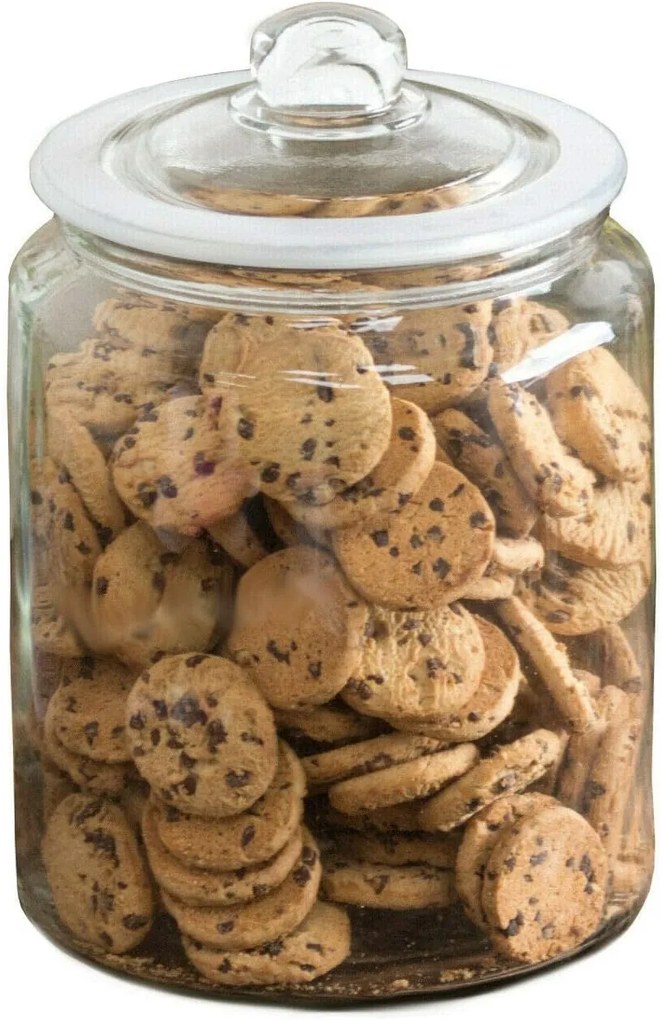 ADEO Sklenená dóza, veľký objem 6,35 l BISCOTTI