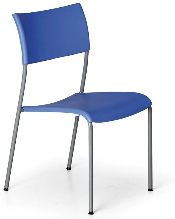 Plastová jedálenská stolička FOREVER, modrá