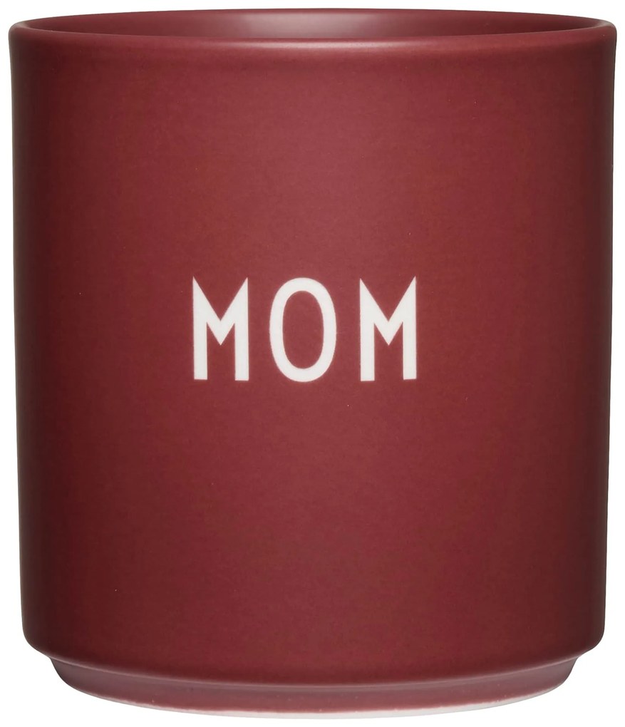 DESIGN LETTERS Porcelánový hrnek Mom Burgundy 300 ml