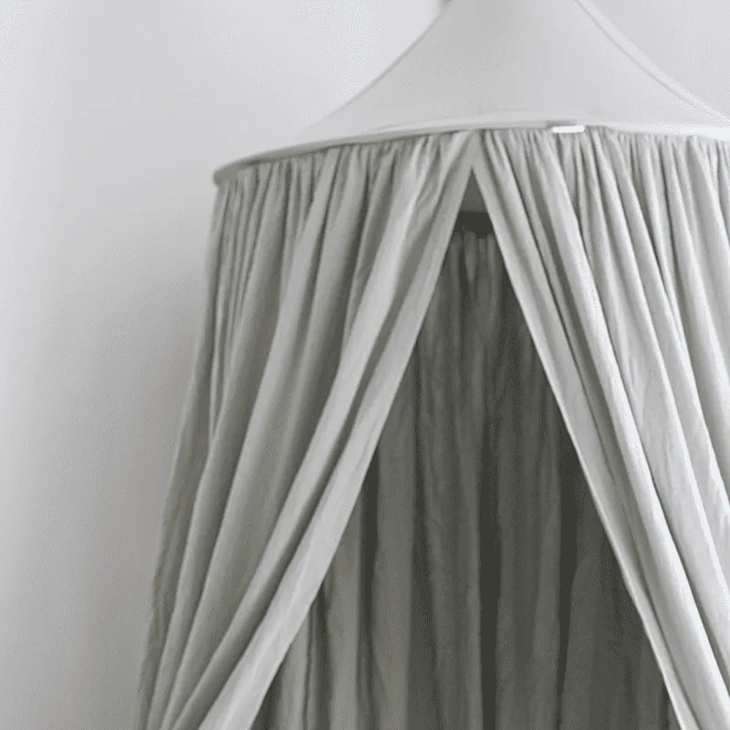 Baldachýn bavlnený púštne zelená maxi