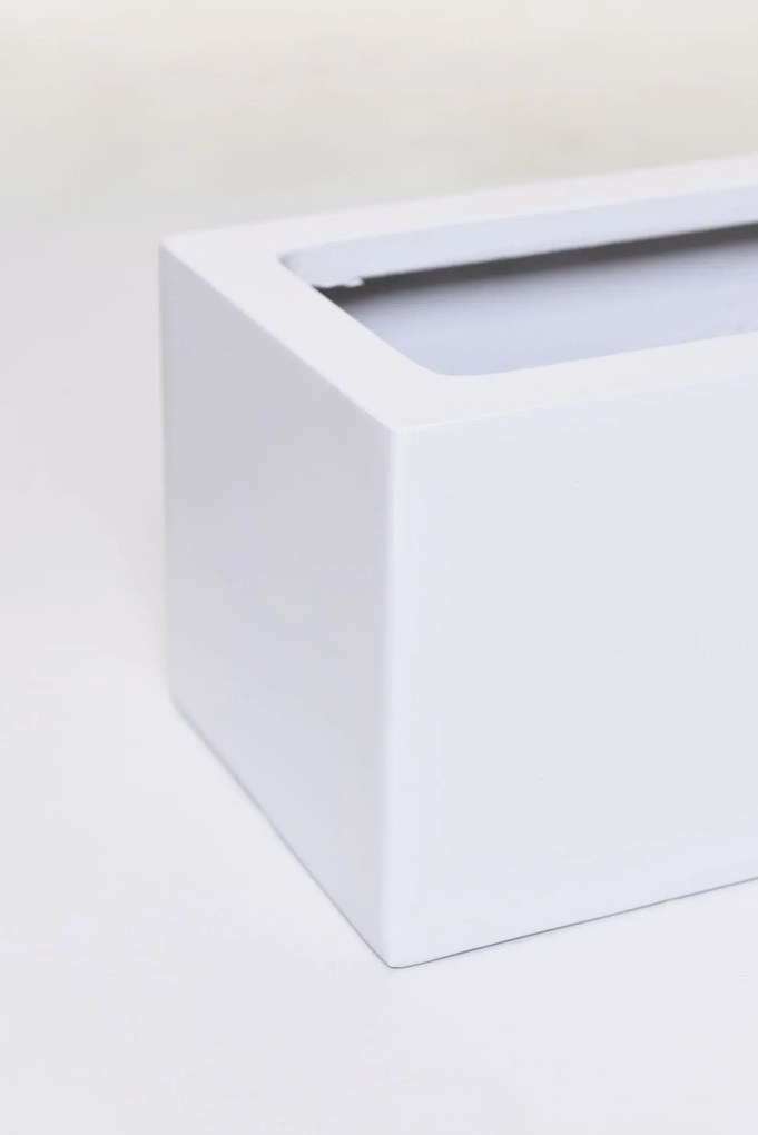 Balkónový hrantík FLOBO, sklolaminát, šírka 80 cm, biely mat