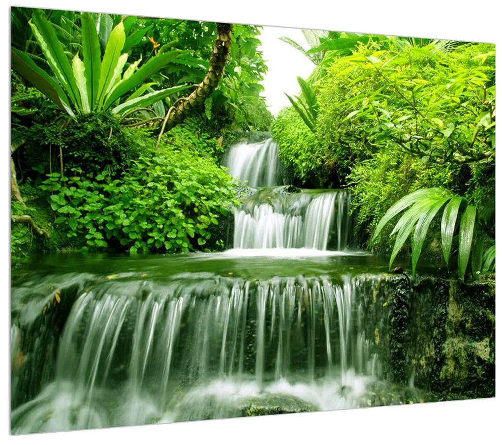 Obraz indonézskych vodopádov (70x50 cm)