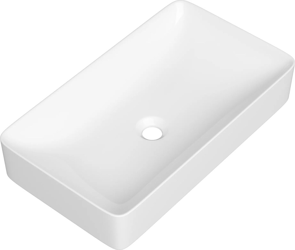 Gamma Sawa, umývadlo na dosku 620x355x115 mm, biela lesklá, GMA-UC-SAWA