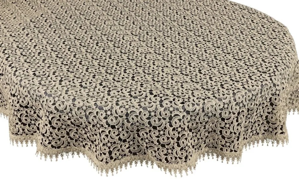 Univerzálny béžový krajkový obrus Šírka: 70 cm | Dĺžka: 140 cm