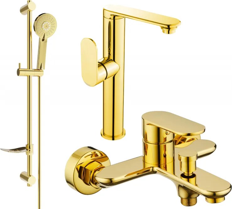 Mexen Milo DF40 vaňová súprava, zlatá - 713153DF40-50