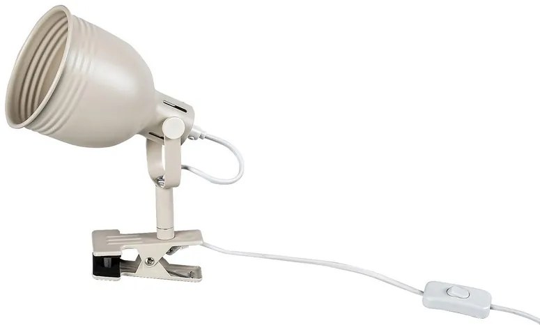 Rabalux Stolné svietidlo s klipom Flint 1x25W | E14 | IP20 - béžová