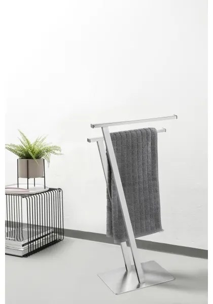 WENKO 24397100 - Držiak uterákov LIRIO 20x76,5 cm nerez/satén