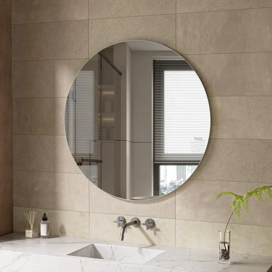 Erga Round, okrúhle zrkadlo 100cm, ERG-V01-ROUND-1010-CL