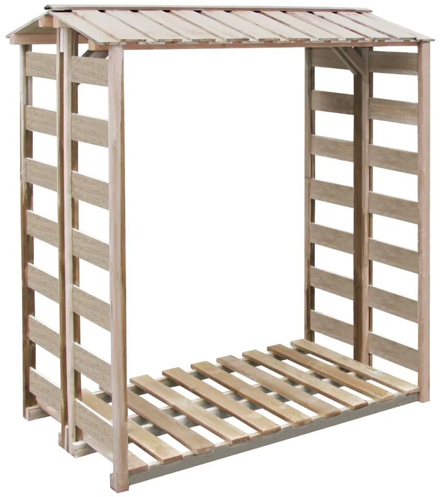 Prístrešok na drevo 150x90x176 cm, impregnovaná borovica