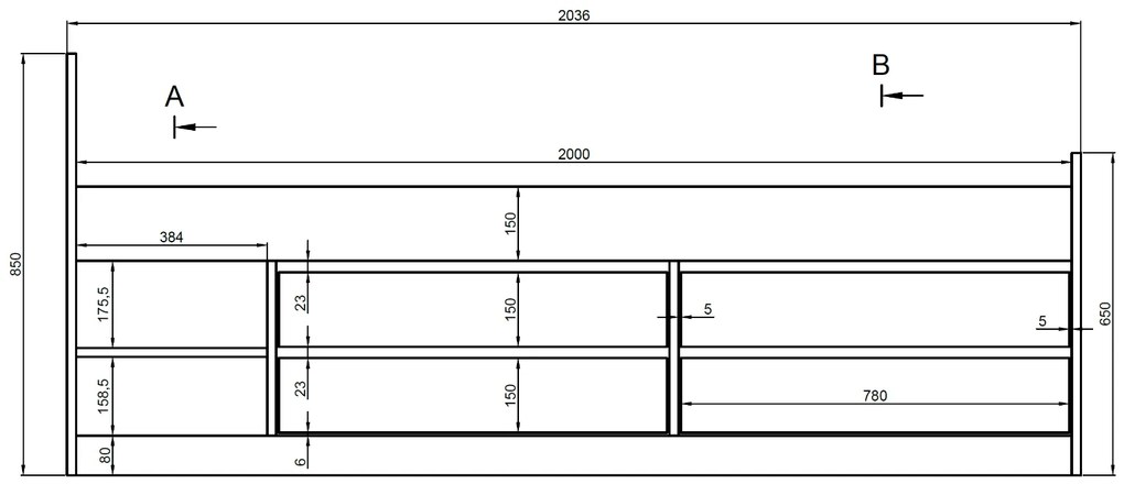 Detská posteľ LEON so šuplíkmi - 200x90 cm - biela