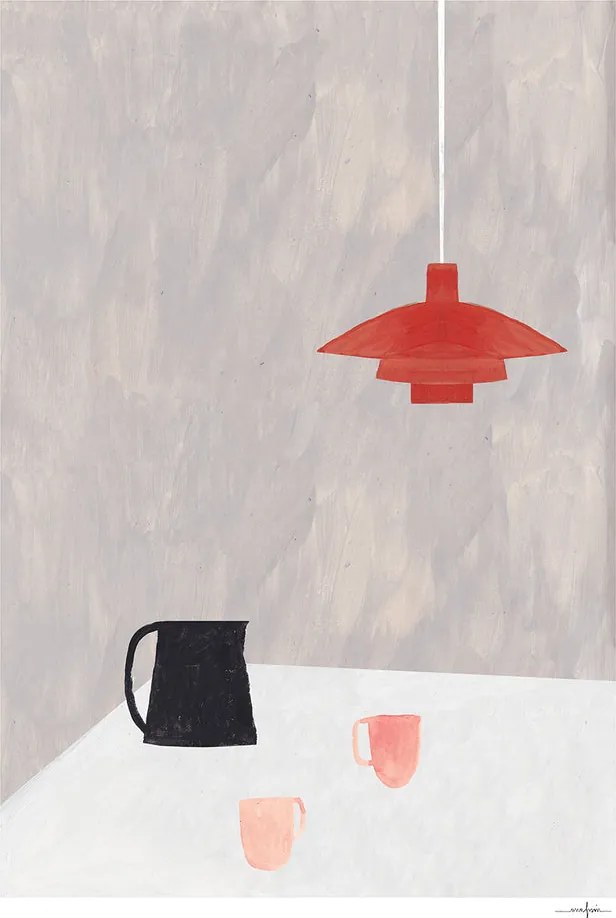 Moikka Plagát Orange Pendant by Ana Frois 30x40 cm