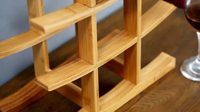 Stojan na víno 371572 bambusový