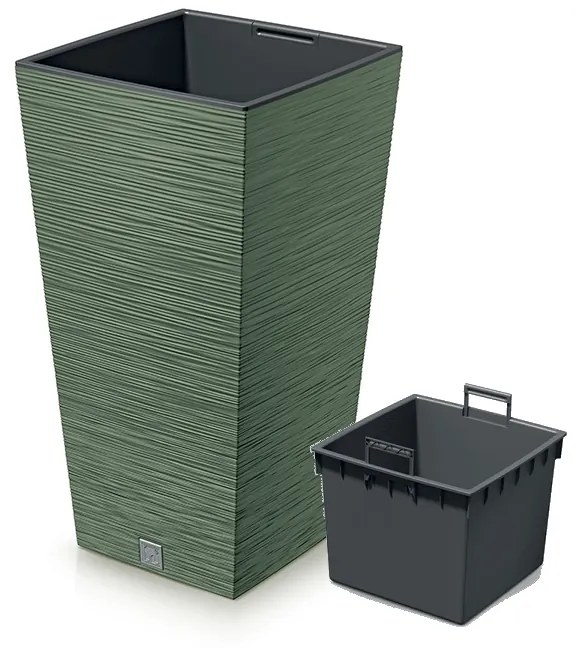 Plastový kvetináč DFSH350 34,5 cm - zelená