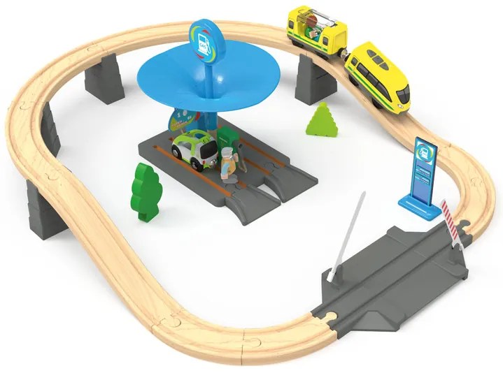 Playtive Drevená železnica – čerpacia stanica (100356367)