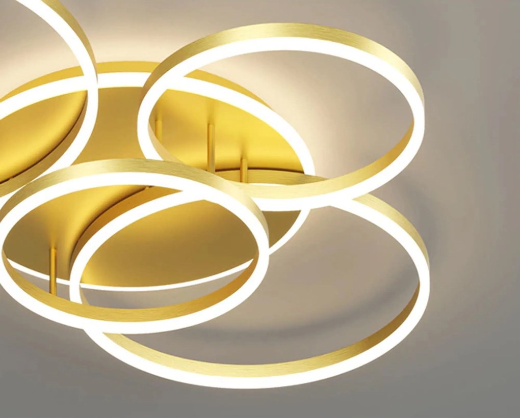 Toolight Toolight, LED stropné svietidlo APP1057-C, zlatá, OSW-08884