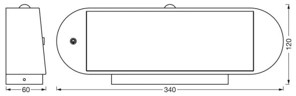 Ledvance-LED Solárne nástenné svietidlo so senzorom ENDURA STYLE LED/6W/7,4V IP44