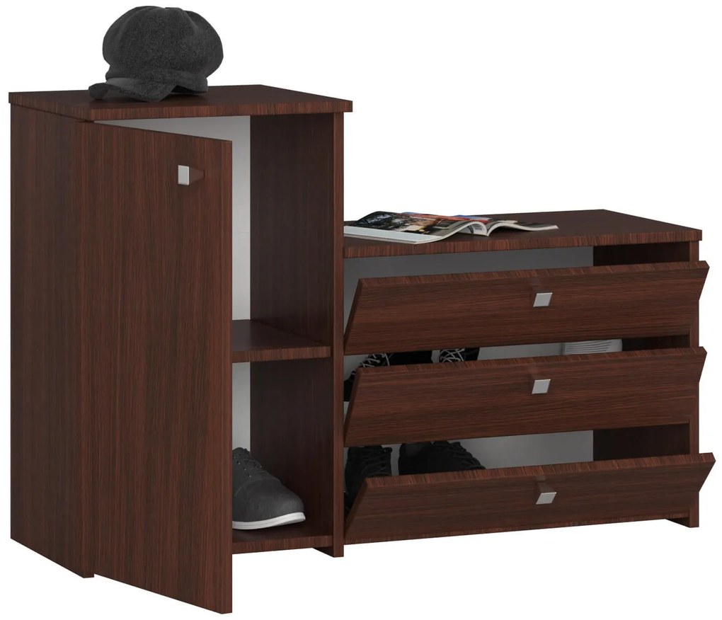 Botník Sirocco (wenge). Akcia -14%. Vlastná spoľahlivá doprava až k Vám domov. 1068558