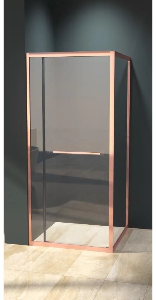 Firenze Sprchový kút Rose Gold 6mm 90cm