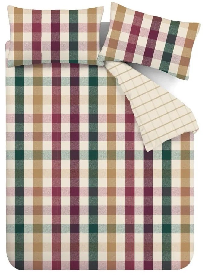 Obliečky na jednolôžko 135x200 cm Autumn Check – Catherine Lansfield