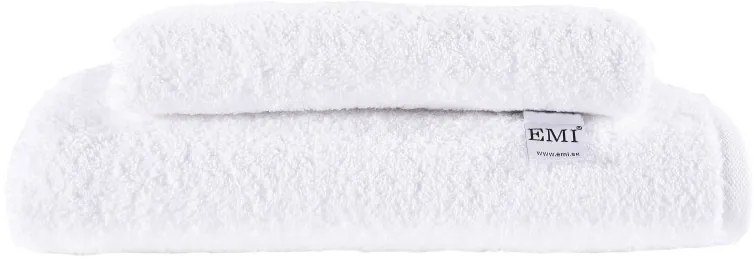 Sada uterák a osuška bavlnená biela EMI
