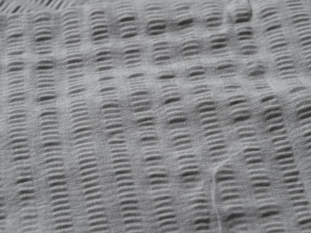 Sada krepových obliečok DENYX BLEND sivé + plachta Jersey 180 x 200 cm svetlo sivé, dvojlôžko