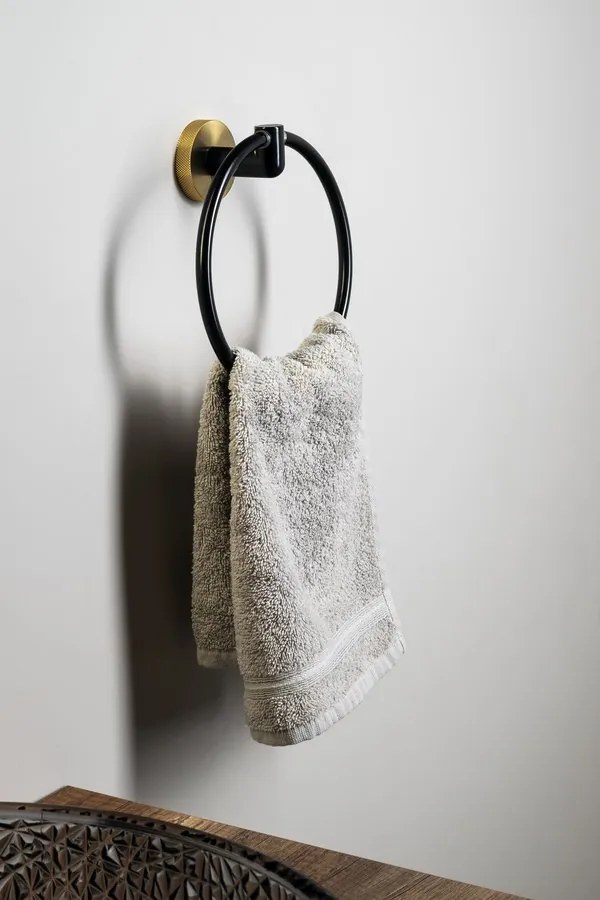 Sapho Sapho, LARISSA pohár, mliečne sklo, čierna/zlatá matná, WS004BG