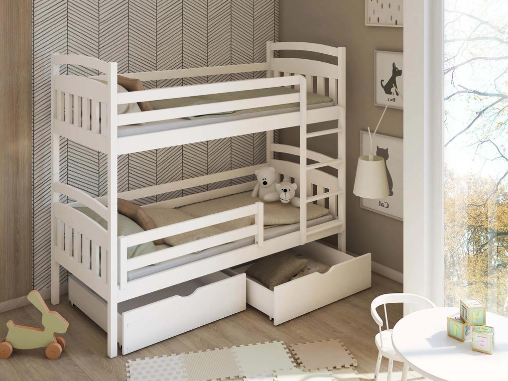 Detská posteľ 90 x 190 cm Galvin (s roštom a úl. priestorom) (biela). Vlastná spoľahlivá doprava až k Vám domov. 1013434