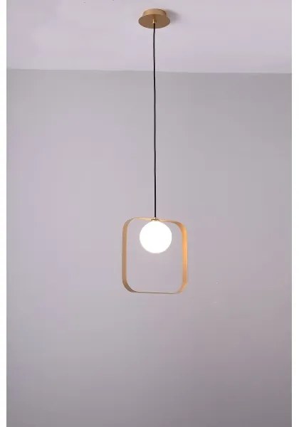 Luster na lanku TULA 1xG9/28W/230V hranatý zlatá