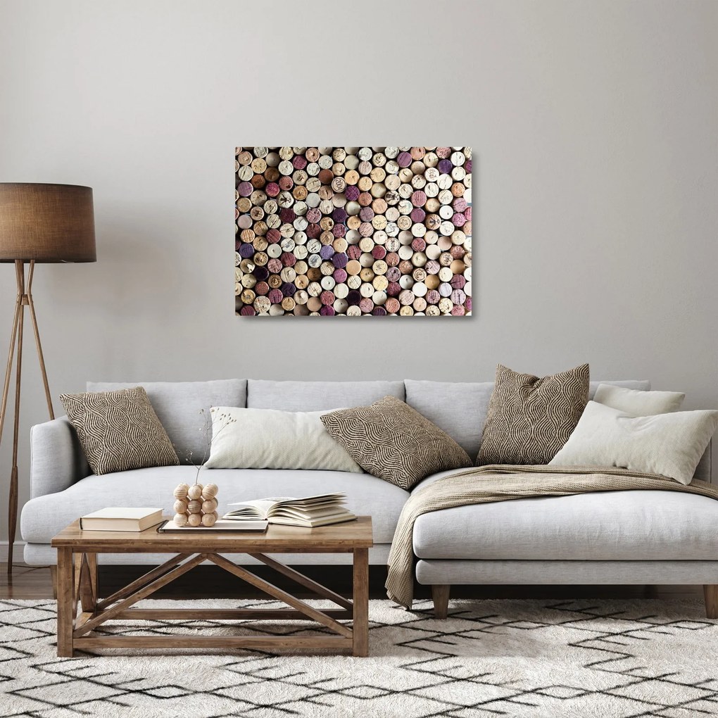 Sklenený obraz - Vinárska sezóna (70x50 cm)