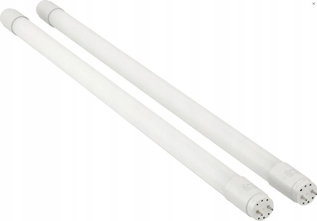 BERGE Hermetické svietidlo 60cm + 2x LED trubica studená biela