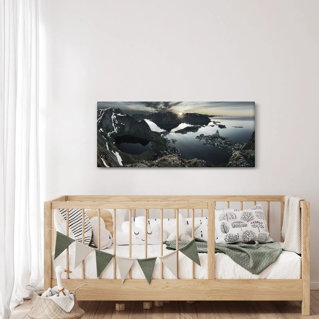 Obraz - Nórske pohorie (120x50 cm)