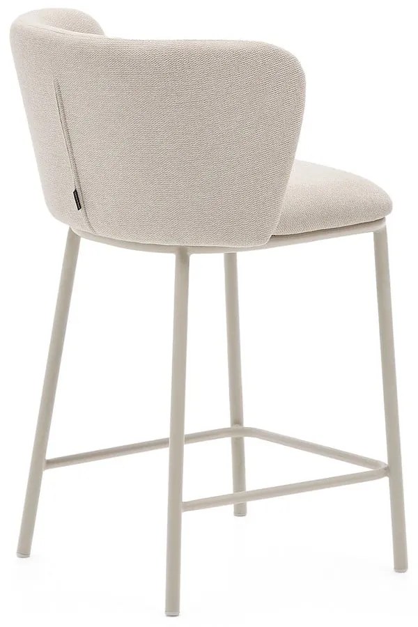 Béžová barová stolička (výška sedadla 65 cm) Ciselia – Kave Home
