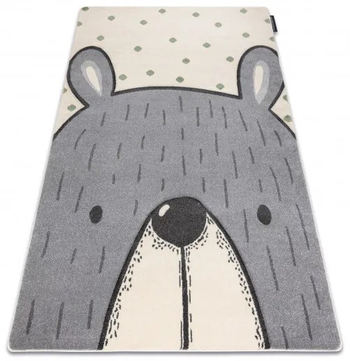 Detský kusový koberec Petit Bear cream, 160x220, šedá, detská izba, Dywany Łuszczów