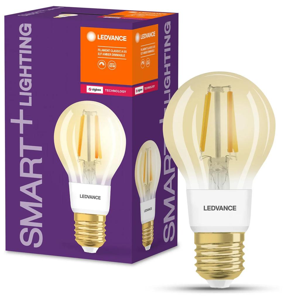 LEDVANCE Inteligentná LED žiarovka SMART+ ZB, E27, A55, 6W, 680lm, 2700K, teplá biela