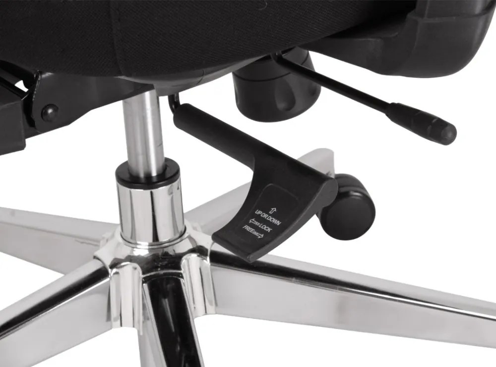 Kancelárska ergonomická stolička Neoseat ALLY — čierna, nosnosť 150 kg