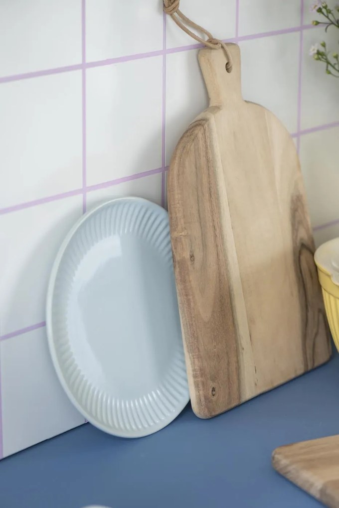 Modrý keramický tanier MYNTE STILLWATER