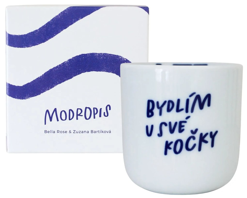 Bella Rose Porcelánový hrnček Bydlím u své kočky 270 ml